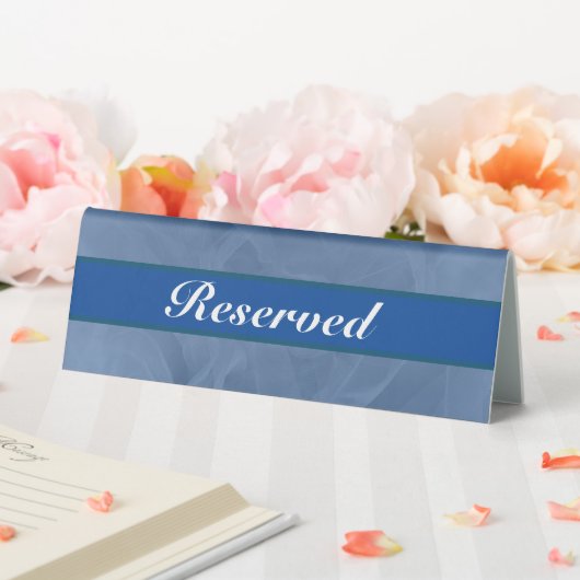 Plaque De Table Tissu bleu texturé - Toute couleur réservée (In SItu (Mariage))