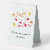 Plaque De Table Tomber dans l'amour (Recto)