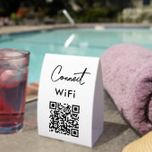 Plaque De Table Touchless Menu QR Connect WiFi Black (InVersositu (sur table))