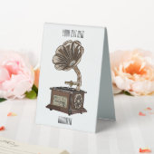 Plaque De Table Tourne-disque dessin animé (In SItu (Mariage))