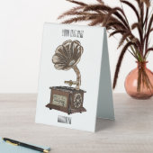 Plaque De Table Tourne-disque dessin animé (En SItu (Tableau))