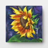 Plaque de table tournesol à l'art de nuit Imprimer (Devant)