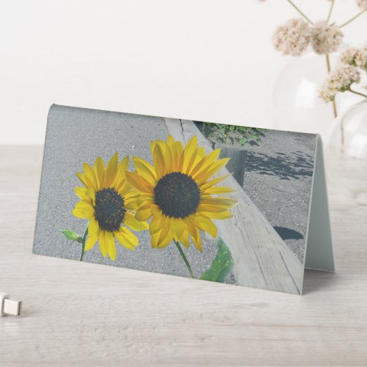 Plaque De Table Tournesols ensemble à la réception de mariage (En SItu (Tableau))