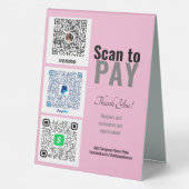 Plaque De Table Transactions commerciales Veno personnalisées (Verso)