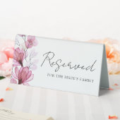 Plaque De Table Transparent Dusty Rose Floral Réservé (In SItu (Mariage))