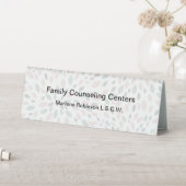 Plaque De Table Travailleur social agréé Nom du personnel moderne  (En SItu (Tableau))