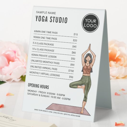 Plaque De Table Tree Pot Femme Custom Yoga Studio Tarifs (In SItu (Mariage))