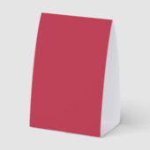 Plaque De Table Trendy Deep Raspberry Red - Paper Table Tent (Verso)