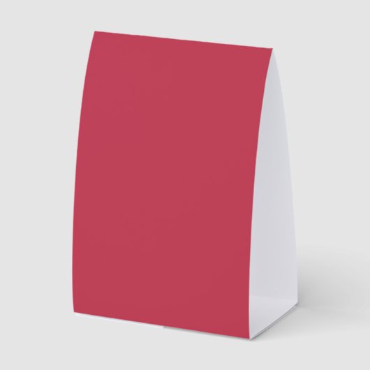 Plaque De Table Trendy Deep Raspberry Red - Paper Table Tent (Recto)