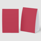 Plaque De Table Trendy Deep Raspberry Red - Paper Table Tent (Recto/verso)