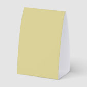 Plaque De Table Trendy Earthy Yellow - Paper Table Tent (Verso)