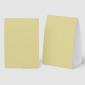 Plaque De Table Trendy Earthy Yellow - Paper Table Tent (Recto/verso)
