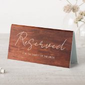 Plaque De Table Trendy Modern Reserved Table Sign for Wedding   (En SItu (Tableau))