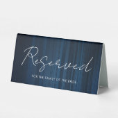 Plaque De Table Trendy Modern Reserved Table Sign for Wedding   (Verso)