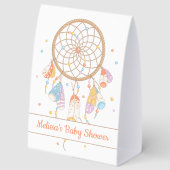 Plaque De Table Tribal Dreamcatcher Baby Shower (Recto)