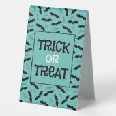 Plaque De Table Tricoter ou traiter les chauves-souris de fête d'H (Verso)