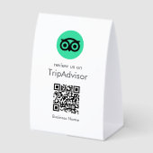 Plaque De Table Tripadvisor Tabletop Sign | QR Review Table Tent (Recto)