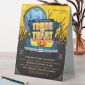 Plaque De Table Tronc de l'église d'Halloween ou publicité de trai (En SItu (Tableau))