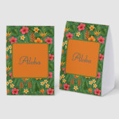 Plaque De Table Tropical/Hawaii patterned floral (Recto/verso)