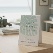 Plaque De Table Tropical Monstera Leaf Business