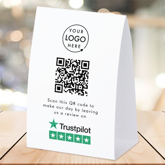 Plaque De Table Trustpilot Reviews Tabletop Sign | QR Table Tent