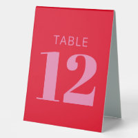 Typographie audacieuse rose vif et rouge Mariage m