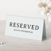 Plaque De Table Typographie Élégante Moderne Simple Propre Réservé (En SItu (Tableau))
