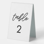 Plaque De Table Typographie moderne (Verso)