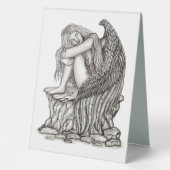 Plaque De Table Un ange endormi sur la pierre (Recto)