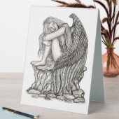 Plaque De Table Un ange endormi sur la pierre (En SItu (Tableau))