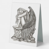 Plaque De Table Un ange endormi sur la pierre (Verso)