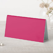 Plaque De Table un arrière - plan rose avec une bordure blanche (En SItu (Tableau))