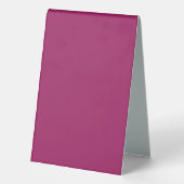Plaque De Table un arrière - plan rose avec une bordure blanche (Verso)