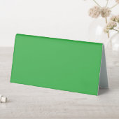 Plaque De Table un arrière - plan vert avec une bordure blanche (En SItu (Tableau))
