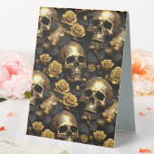 Plaque De Table Un crâne et une série Rose 8 (In SItu (Mariage))