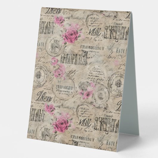 Plaque De Table Un Ephémère français série 24 (Recto)