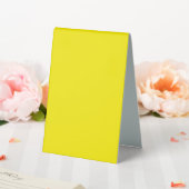 Plaque De Table un fond jaune avec une bordure noire (In SItu (Mariage))