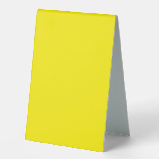 Plaque De Table un fond jaune avec une bordure noire (Recto)