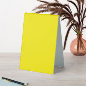 Plaque De Table un fond jaune avec une bordure noire (En SItu (Tableau))