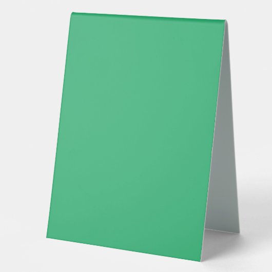 Plaque De Table un fond vert avec une bordure blanche (Recto)