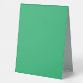 Plaque De Table un fond vert avec une bordure blanche (Verso)