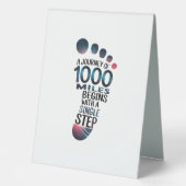 Plaque De Table "Un pas vers mille milles" (Recto)