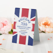 Plaque De Table Union Jack patriotique 70e jubilé du Platine des R (In SItu (Mariage))