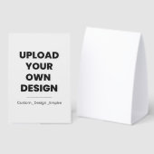 Plaque De Table Upload Your Own Design Here | Custom Template (Recto/verso)
