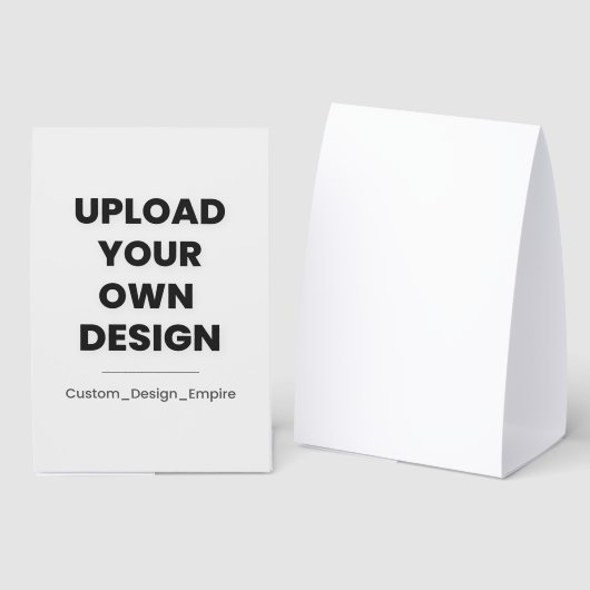 Plaque De Table Upload Your Own Design Here | Custom Template (Recto/verso)