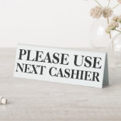 Plaque De Table Utilisez la prochaine chaîne d'information de cais (En SItu (Tableau))