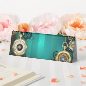 Plaque De Table Veille bijoux Steampunk sur un Arrière - plan vert (In SItu (Mariage))
