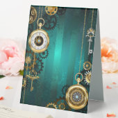 Plaque De Table Veille bijoux Steampunk sur un Arrière - plan vert (In SItu (Mariage))
