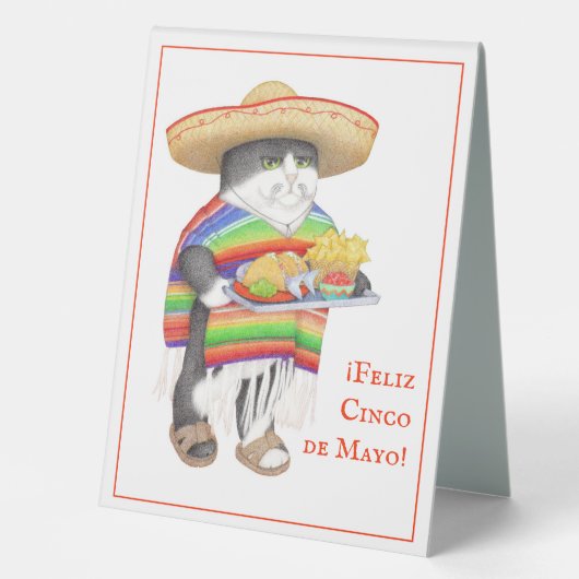Plaque De Table VENDELITO Cinco de Mayo 6"x8" (Recto)