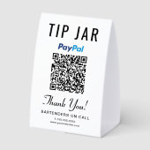Plaque De Table Venmo PayPal Pot commun QR Entreprise (Verso)